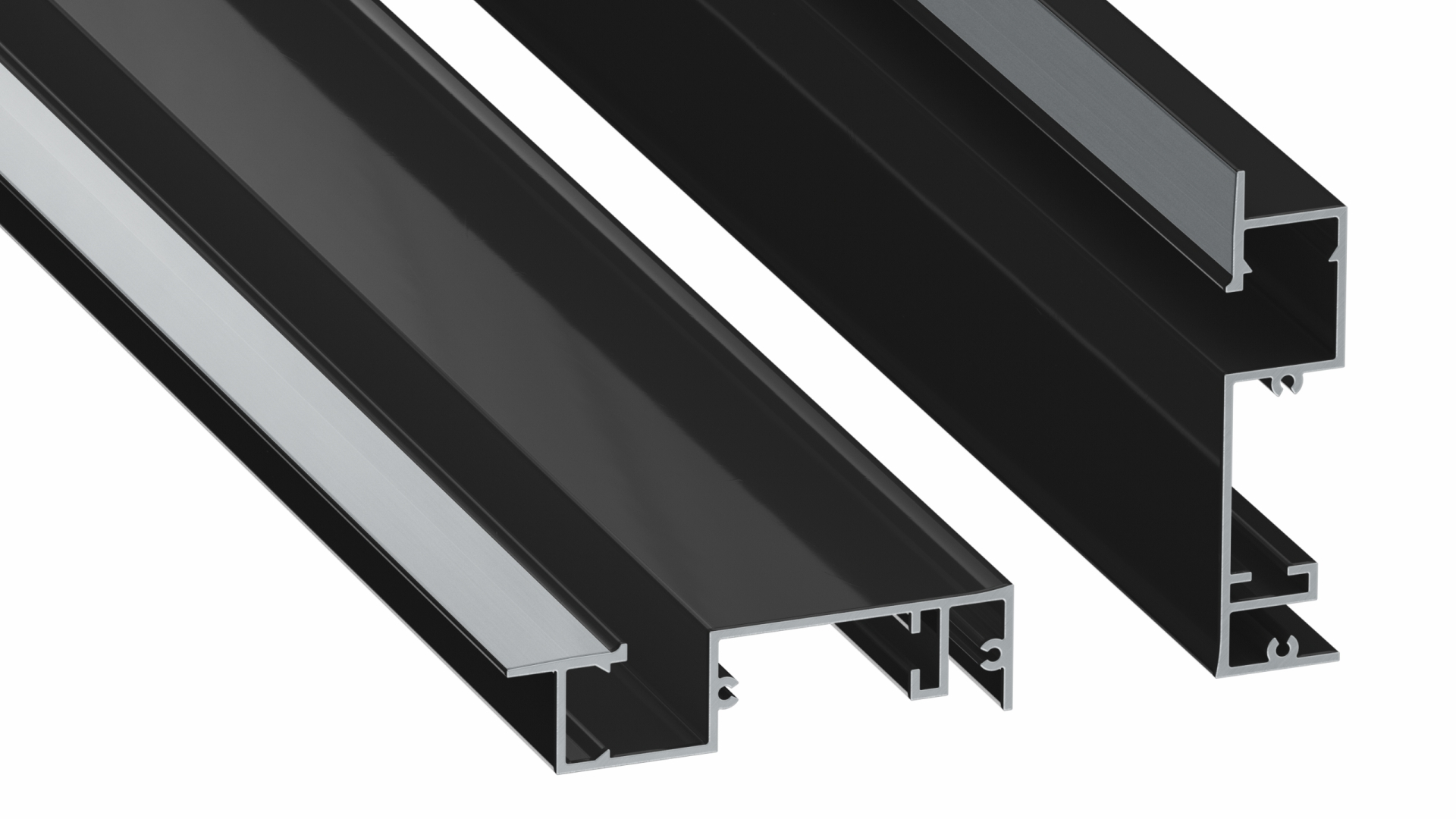 Lumines profile type FLARO lacquered black, 6,15 m